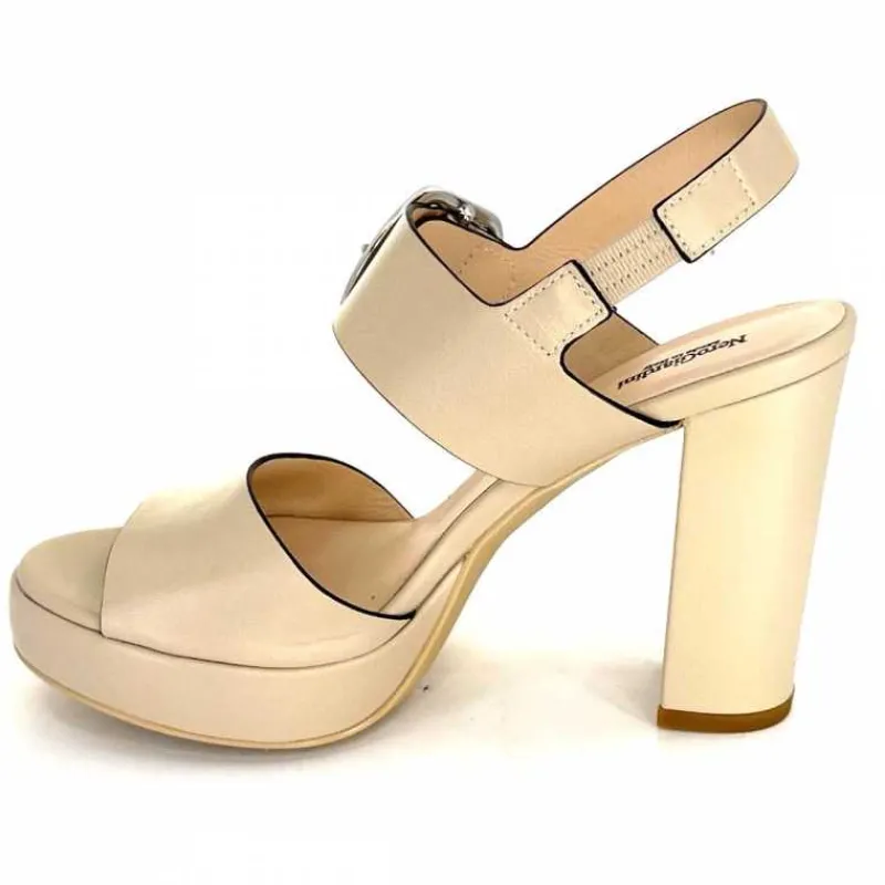 Talon|Féminin<Nero Giardini Sandales à Talon NeroGiardini410360Cuir Beige