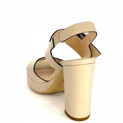 Talon|Féminin<Nero Giardini Sandales à Talon NeroGiardini410360Cuir Beige
