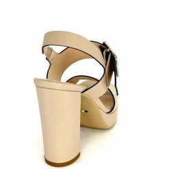 Talon|Féminin<Nero Giardini Sandales à Talon NeroGiardini410360Cuir Beige