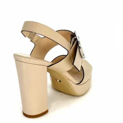 Talon|Féminin<Nero Giardini Sandales à Talon NeroGiardini410360Cuir Beige