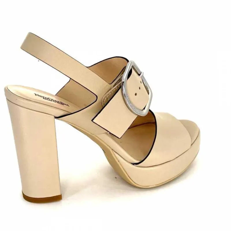 Talon|Féminin<Nero Giardini Sandales à Talon NeroGiardini410360Cuir Beige