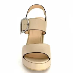Talon|Féminin<Nero Giardini Sandales à Talon NeroGiardini410360Cuir Beige
