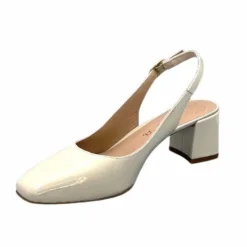 Elégant|Escarpins<Unisa Sandales à Talon Lauri Cuir Vernis Crème