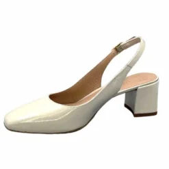 Elégant|Escarpins<Unisa Sandales à Talon Lauri Cuir Vernis Crème