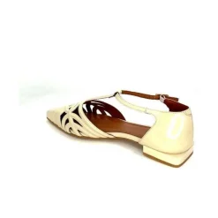 Décontracté|Sandales<angel alarcon Sandales 24001F Cuir Vernis Off White Beige