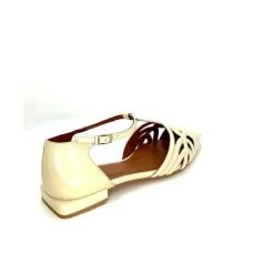 Décontracté|Sandales<angel alarcon Sandales 24001F Cuir Vernis Off White Beige