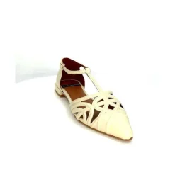 Décontracté|Sandales<angel alarcon Sandales 24001F Cuir Vernis Off White Beige