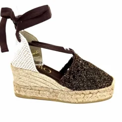 Vacances|Semelles Corde<Gaimo Sandales Compensées Alpargata Textile Or Marron