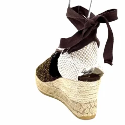 Vacances|Semelles Corde<Gaimo Sandales Compensées Alpargata Textile Or Marron