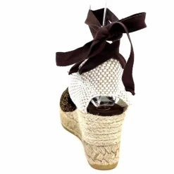 Vacances|Semelles Corde<Gaimo Sandales Compensées Alpargata Textile Or Marron