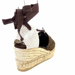 Vacances|Semelles Corde<Gaimo Sandales Compensées Alpargata Textile Or Marron