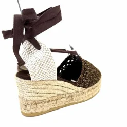 Vacances|Semelles Corde<Gaimo Sandales Compensées Alpargata Textile Or Marron