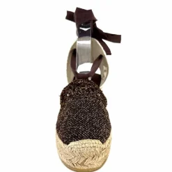 Vacances|Semelles Corde<Gaimo Sandales Compensées Alpargata Textile Or Marron