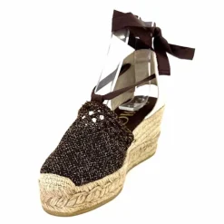 Vacances|Semelles Corde<Gaimo Sandales Compensées Alpargata Textile Or Marron