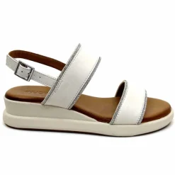 Vacances|Compensées & Plateformes<Inuovo Sandales Compensées 95005 Cuir Crème