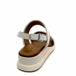 Vacances|Compensées & Plateformes<Inuovo Sandales Compensées 95005 Cuir Crème