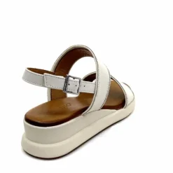 Vacances|Compensées & Plateformes<Inuovo Sandales Compensées 95005 Cuir Crème