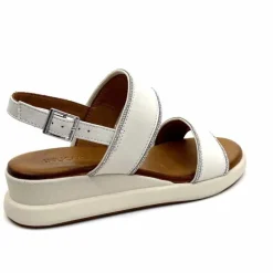 Vacances|Compensées & Plateformes<Inuovo Sandales Compensées 95005 Cuir Crème