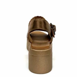 Vacances|Compensées & Plateformes<Inuovo Sandales Compensées 99001 Cuir Bronze