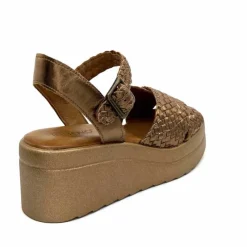 Vacances|Compensées & Plateformes<Inuovo Sandales Compensées 99001 Cuir Bronze