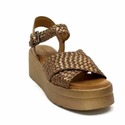 Vacances|Compensées & Plateformes<Inuovo Sandales Compensées 99001 Cuir Bronze