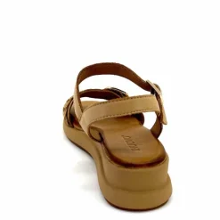 Vacances|Compensées & Plateformes<Inuovo Sandales Compensées 95013 Cuir Scissors Camel