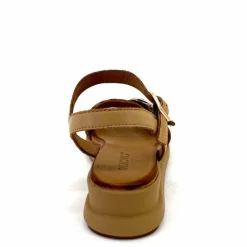 Vacances|Compensées & Plateformes<Inuovo Sandales Compensées 95013 Cuir Scissors Camel