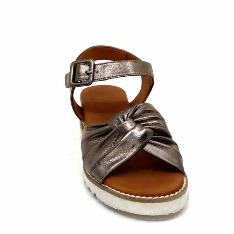 Compensées & Plateformes|Basic<384-ivoire Sandales Compensées Ivoire 1613-0092 Cuir Bronze