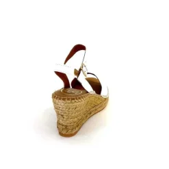 Semelles Corde|Vacances<Toni Pons Sandales Compensées Sia Cuir Blanc