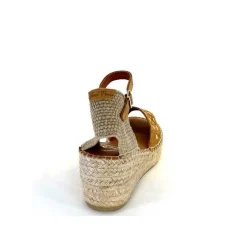 Vacances|Semelles Corde<Toni Pons Sandales Compensées Ingrid Daim Raffia Marron