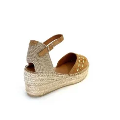 Vacances|Semelles Corde<Toni Pons Sandales Compensées Ingrid Daim Raffia Marron