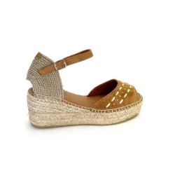 Vacances|Semelles Corde<Toni Pons Sandales Compensées Ingrid Daim Raffia Marron