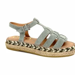 Vacances|Semelles Corde<Gaimo Sandales Livia Daim Vert