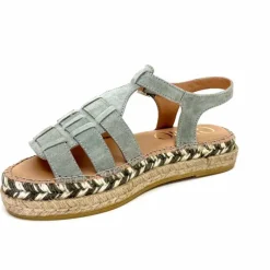 Vacances|Semelles Corde<Gaimo Sandales Livia Daim Vert