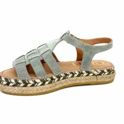 Vacances|Semelles Corde<Gaimo Sandales Livia Daim Vert