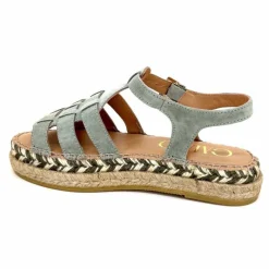 Vacances|Semelles Corde<Gaimo Sandales Livia Daim Vert