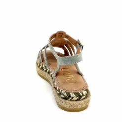 Vacances|Semelles Corde<Gaimo Sandales Livia Daim Vert