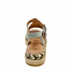 Vacances|Semelles Corde<Gaimo Sandales Livia Daim Vert