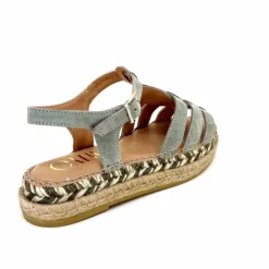 Vacances|Semelles Corde<Gaimo Sandales Livia Daim Vert