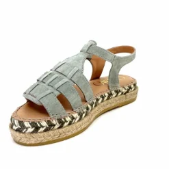 Vacances|Semelles Corde<Gaimo Sandales Livia Daim Vert