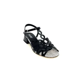 Vacances|Fantaisie<Ivoire0551 Sandales Ivoire 2218 Cuir Noir