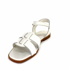 Vacances|Sandales<382-ivoire Sandales Ivoire 142 Cuir Vernis Blanc