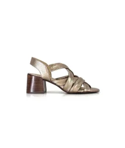 Elégant|Sandales<Ivoire0236a Sandales Ivoire 269 Pisa 3 Cuir Metal Prate Bronze
