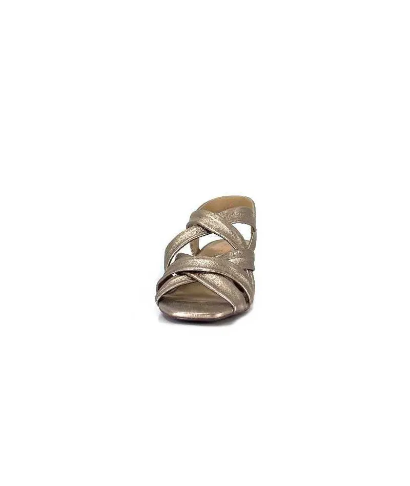 Elégant|Sandales<Ivoire0236a Sandales Ivoire 269 Pisa 3 Cuir Metal Prate Bronze