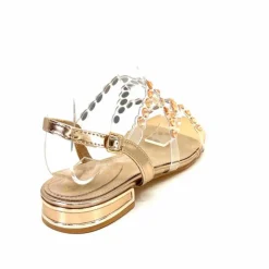 Féminin|Sandales<Ivoire0297a Sandales Ivoire 7364 Strass Or Rose