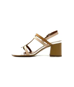 Elégant|Sandales<Ivoire0334 Sandales Ivoire B621 F Romagna Cuir Blanc Beige Nude