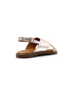 Vacances|Sandales<382-ivoire Sandales Ivoire 908d Cuir Argent et Nude