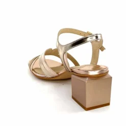 Soirée|Sandales<ivoire-395 Sandales Ivoire E10826 F8164 Cuir Laminato Or