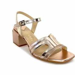 Soirée|Sandales<ivoire-395 Sandales Ivoire E10826 F8164 Cuir Laminato Or