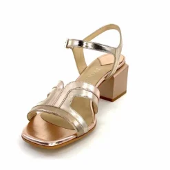 Soirée|Sandales<ivoire-395 Sandales Ivoire E10826 F8164 Cuir Laminato Or